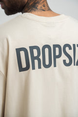 HEAVY OVERSIZE HD PRINT T-SHIRT COCONUT/ STONE