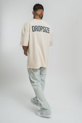 HEAVY OVERSIZE HD PRINT T-SHIRT COCONUT/ STONE