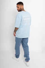 HEAVY QUATTRO T-SHIRT BABY BLUE