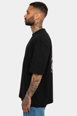 HEAVY OVERSIZE WHITE DOVE 2.0 T-SHIRT BLACK