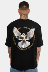HEAVY OVERSIZE WHITE DOVE 2.0 T-SHIRT BLACK