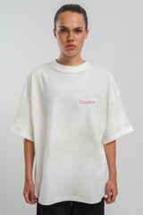 HEAVY BROKEN HEART T-SHIRT CREAM WHITE