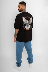 HEAVY OVERSIZE WHITE DOVE 2.0 T-SHIRT BLACK