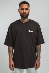 HEAVY GROW RICH T-SHIRT WASHED BLACK