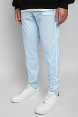 TRACK PANTS SIDE STRIPE BABY BLUE