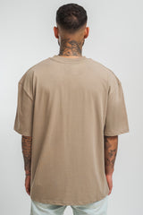 HEAVY HD FRONT LOGO T-SHIRT WEATHERED TEAK