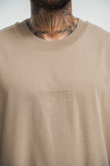 HEAVY HD FRONT LOGO T-SHIRT WEATHERED TEAK