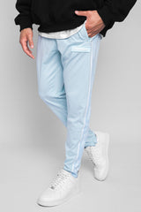 TRACK PANTS SIDE STRIPE BABY BLUE