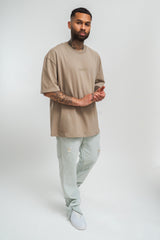 HEAVY HD FRONT LOGO T-SHIRT WEATHERED TEAK