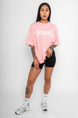 HEAVY BIG LOGO T-SHIRT PINK
