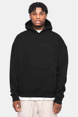 HEAVY OVERSIZE WHITE DOVE 2.0 HOODIE BLACK
