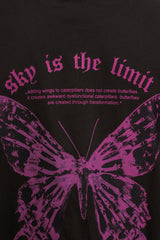 HEAVY SKY IS THE LIMIT T-SHIRT WASHED BLACK