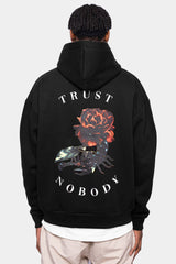 HEAVY OVERSIZE SCORPION DESIGN HOODIE BLACK