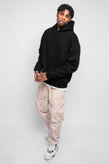 HEAVY OVERSIZE SCORPION DESIGN HOODIE BLACK