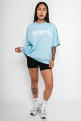 HEAVY BIG LOGO T-SHIRT BABY BLUE
