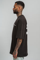 HEAVY DREAM WITHOUT FEAR T-SHIRT WASHED BLACK