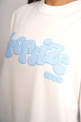 HEAVY CREW T-SHIRT CREAM/ BABY BLUE