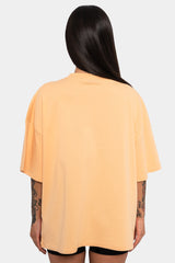 HEAVY MIDDLE HD PRINT T-SHIRT WASHED PEACH