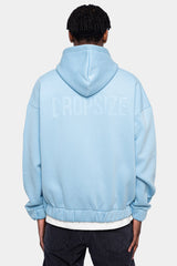 SUPER HEAVY OVERSIZED HD PRINT ZIP-HOODIE BABY BLUE