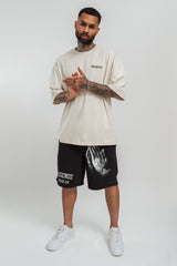 HEAVY LEGENDS SWEAT SHORT WASHED BLACK