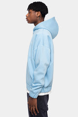 SUPER HEAVY OVERSIZED CRIME ZIP-HOODIE BABY BLUE