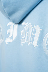 SUPER HEAVY OVERSIZED CRIME ZIP-HOODIE BABY BLUE