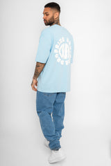 HEAVY CREW T-SHIRT BABY BLUE