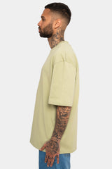 HEAVY OVERSIZE HD PRINT T-SHIRT PISTACHIO