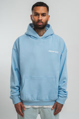 HEAVY OVERSIZE V2 CIRLCE HOODIE BABY BLUE