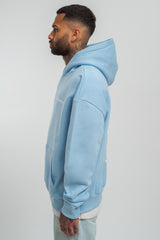 HEAVY OVERSIZE V2 CIRLCE HOODIE BABY BLUE