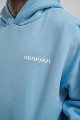 HEAVY OVERSIZE V2 CIRLCE HOODIE BABY BLUE
