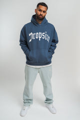 LOGO DESIGN HOODIE CHINA BLUE