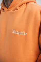 HEAVY OVERSIZE EMBO HOODIE CORAL