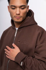 HEAVY OVERSIZE BLANK ZIP HOODIE SHOPPING BAG