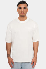 HEAVY OVERSIZE QUATTRO T-SHIRT CREAM WHITE