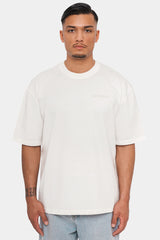 HEAVY OVERSIZE CIRCLE DESIGN T-SHIRT CREAM/ COCONUT