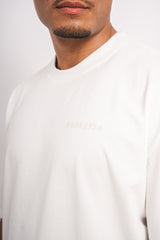 HEAVY OVERSIZE CIRCLE DESIGN T-SHIRT CREAM/ COCONUT