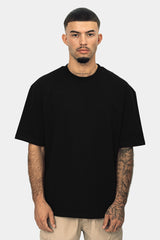 HEAVY OVERSIZE RUBBER PATCH T-SHIRT BLACK
