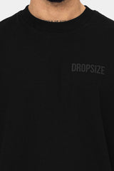 HEAVY OVERSIZE HD PRINT T-SHIRT BLACK