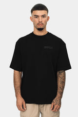 HEAVY OVERSIZE HD PRINT T-SHIRT BLACK