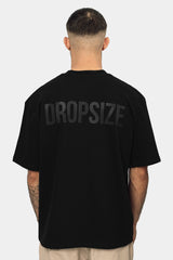 HEAVY OVERSIZE HD PRINT T-SHIRT BLACK