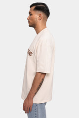 SUPER HEAVY FRONT EMBO TSHIRT COCONUT MILK