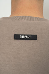 HEAVY OVERSIZE RUBBER PATCH SWEATER SILVER MINK