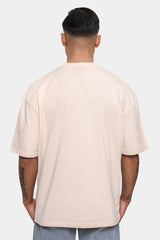 SUPER HEAVY FRONT EMBO TSHIRT COCONUT MILK
