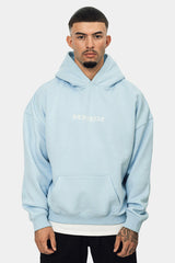 HEAVY OVERSIZE CRIME HOODIE BABY BLUE