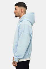 HEAVY OVERSIZE CRIME HOODIE BABY BLUE