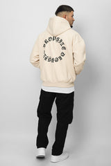 HEAVY OVERSIZE CIRCLE HOODIE COCONUT MILK