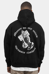 HEAVY OVERSIZE MONEY ON MY MIND HOODIE BLACK