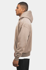 HEAVY OVERSIZE HD PRINT HOODIE SILVER MINK