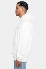 HEAVY OVERSIZE EMBO HOODIE CREAM/BABYBLUE